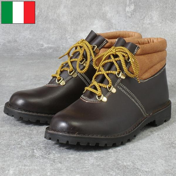 イタリア製 ダークブラウン ミリタリーブーツ seabees_24011012