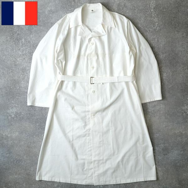 【デッドストック】60s　フランス軍　ワークコート（メカニック用？） ロング丈 MILITARY 実物 新品 フランス軍 1960年代製 ヴィンテージ