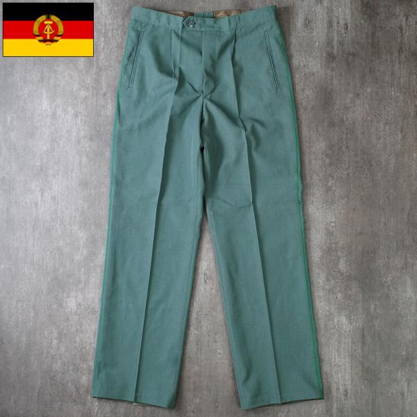 東ドイツ ポリス ユニフォームパンツ グリーン デッドストック PP487NN