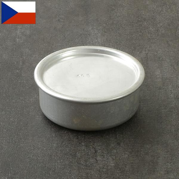 メール便可 チェコ軍 アルミ ラウンドケース 直径6cm USED BX211UN