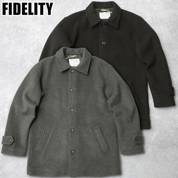 FIDELITY フィデリティー ピーコート チャコール L FIDELITY（フェデリティー） フィデリティ #C-25775009 S110 ダブル