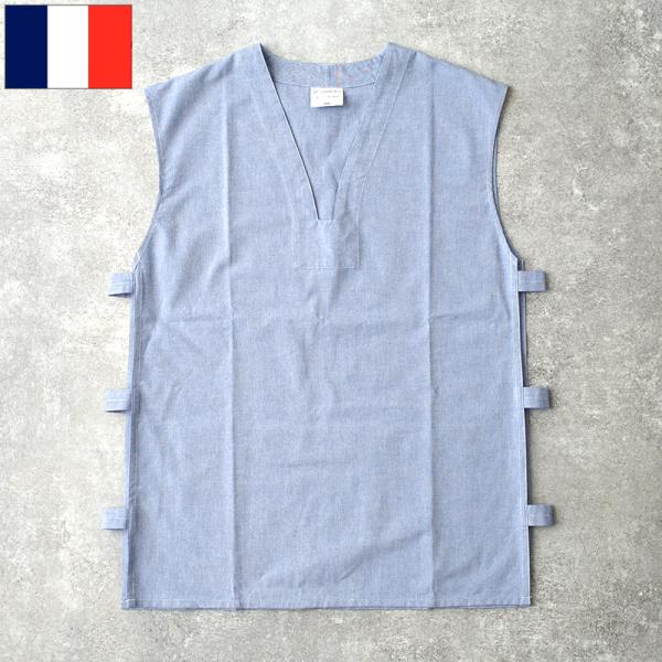 メール便可 フランス軍 GAOベスト シャンブレー サックスブルー デッド