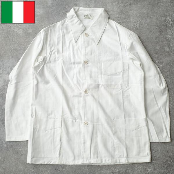 イタリア軍 MM ワークジャケット ホワイト デッドストック JJ419NN