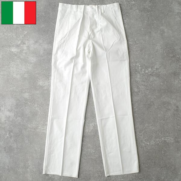 イタリア軍 MM ホスピタルパンツ ホワイト デッドストック PP504NN