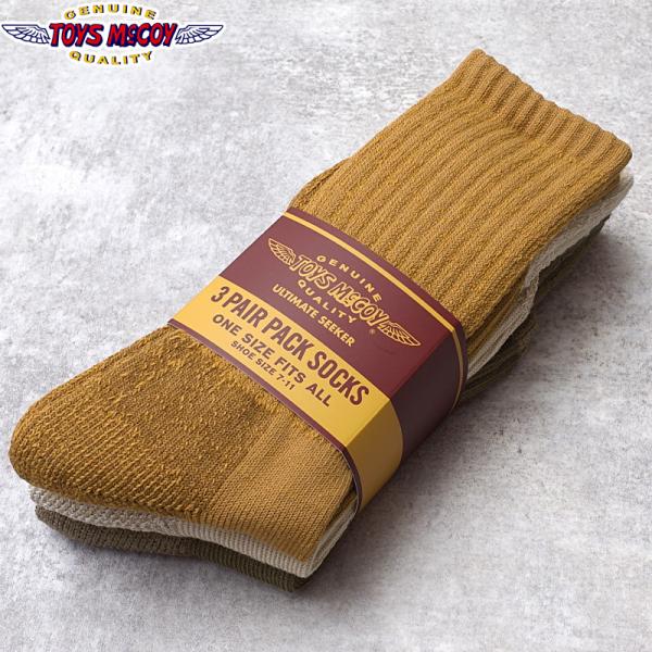 アッコにくまん TOYS McCOY（トイズマッコイ） #TMA2618 3パック ブーツ ソックス NEW