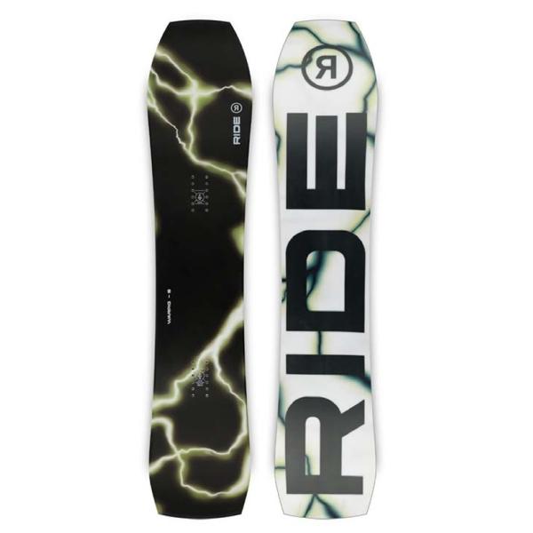 RIDEが誇るRoll-in-Construction技術スリムウォールを採用し、軽量化と高い振動吸収性を実現。サイドウォールが3D形状にデザインされ、エッジへのパワー伝達を向上させています。独特なWARPIGのシェイプは近年のスノーボード...