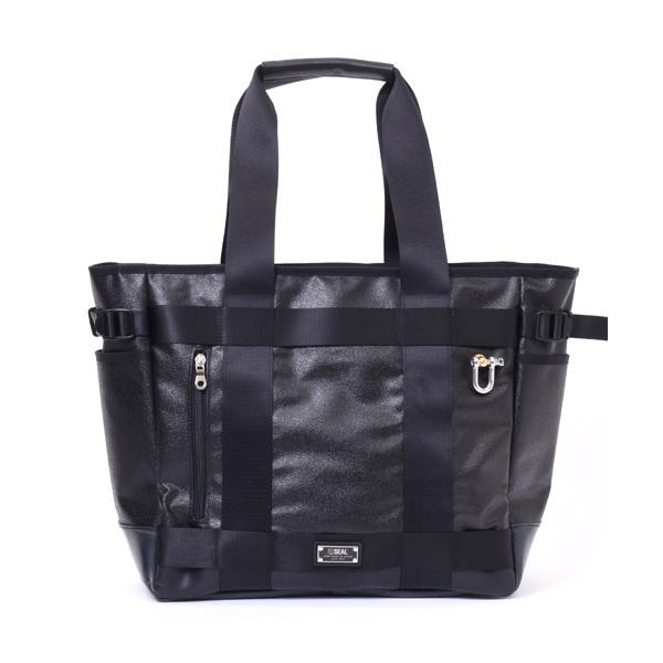 極美品 森野帆布 トートバッグ ビジネスバッグ 2way A4 ブラック SEAL 森野帆布コラボ／ビジネストートバッグ 防水 本革 日本製 : SEAL