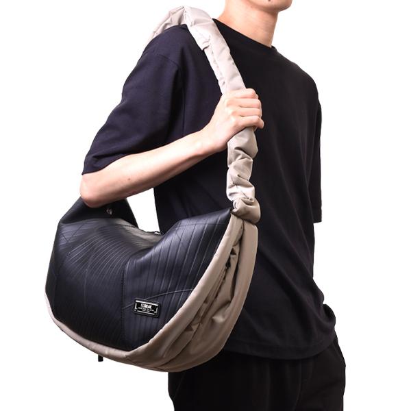 SEAL シャーリングショルダーバッグ メンズ 森野帆布 防水 本革 日本製