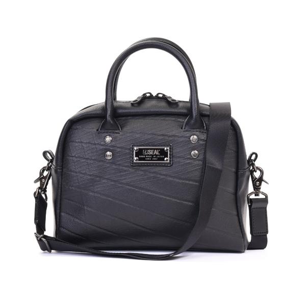 SEAL ミニボウリングバッグ メンズ 森野帆布 防水 本革 日本製 : SEAL