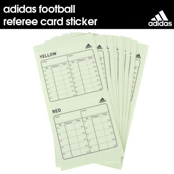 【メール便対応】adidas(アディダス)レフェリー カードステッカー【サッカー/フットサル/審判/レフリー】JH401