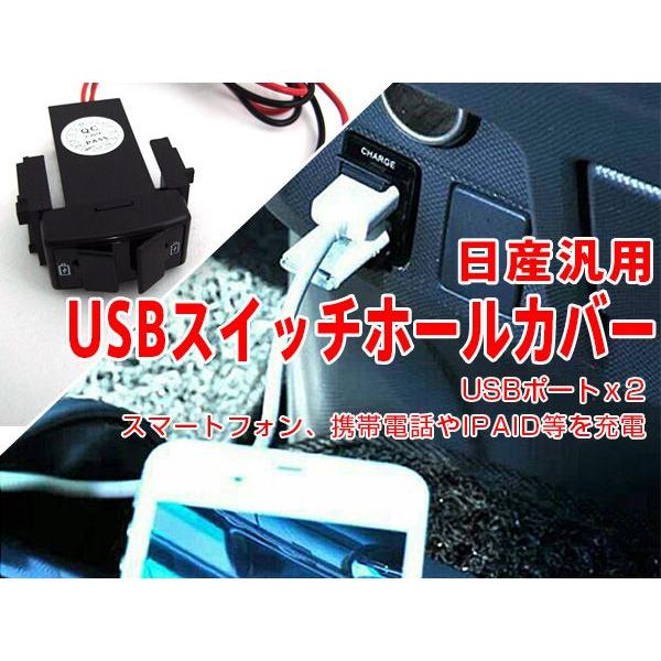 Nissan日産車汎用usbスイッチホールカバー Usbポート 2個 日産nas 303 Sealovely777 Paypayモール店 通販 Paypayモール