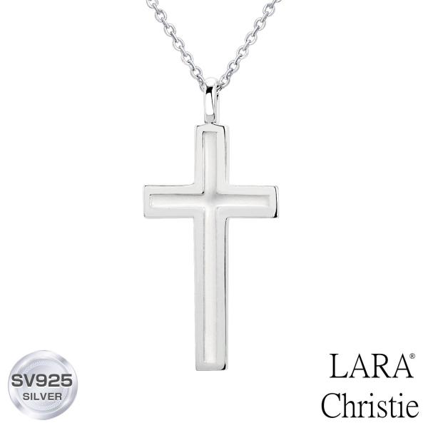 LARA Christie ネックレス レディース クロス シルバー シルバー
