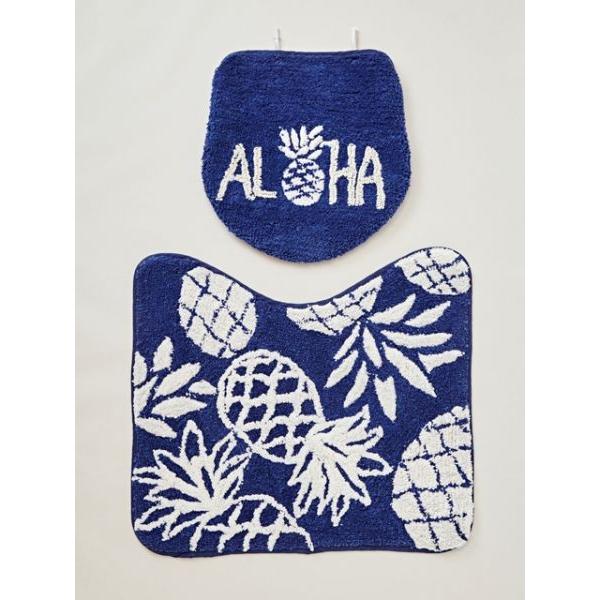 パイナップルのトイレマットとカバー ハワイアンデザイン おしゃれな便座カバー 71pin Seashells Zakka 通販 Yahoo ショッピング