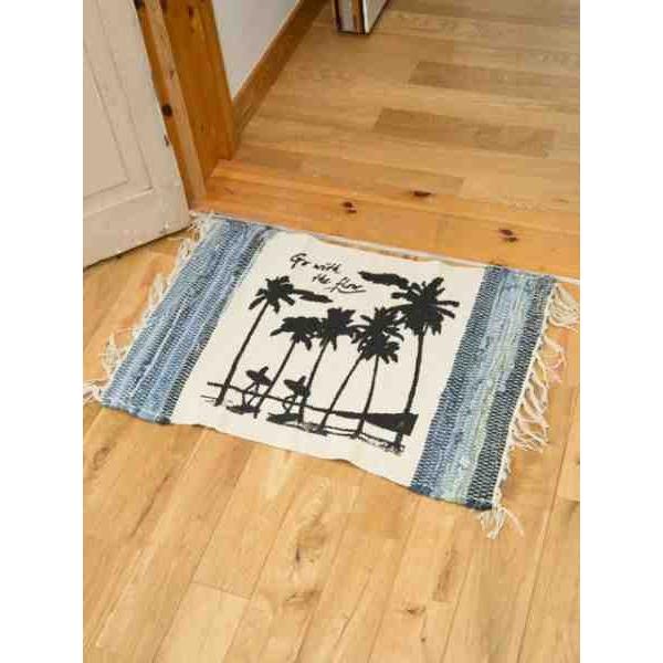 サーフ パーム柄フロアマット 室内おしゃれ玄関マット 9153s Seashells Zakka 通販 Yahoo ショッピング