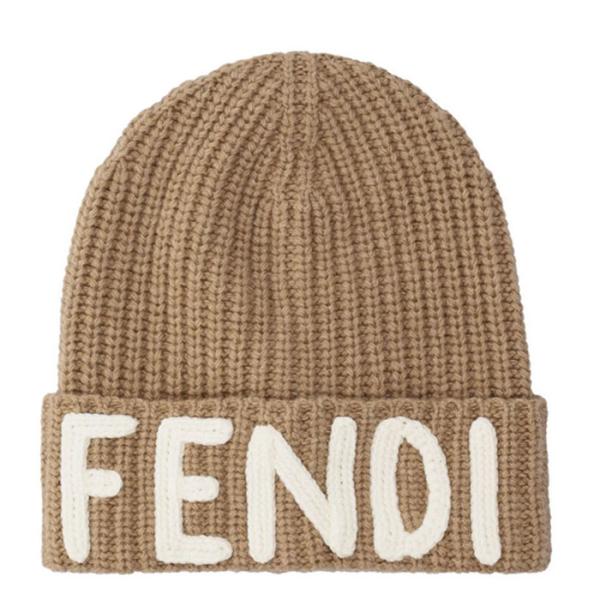 FENDI フェンディ ニット帽 ウール ハット ブラウン 帽子 FENDI フェンディ ニット帽 ウール ハット ブラウン 帽子