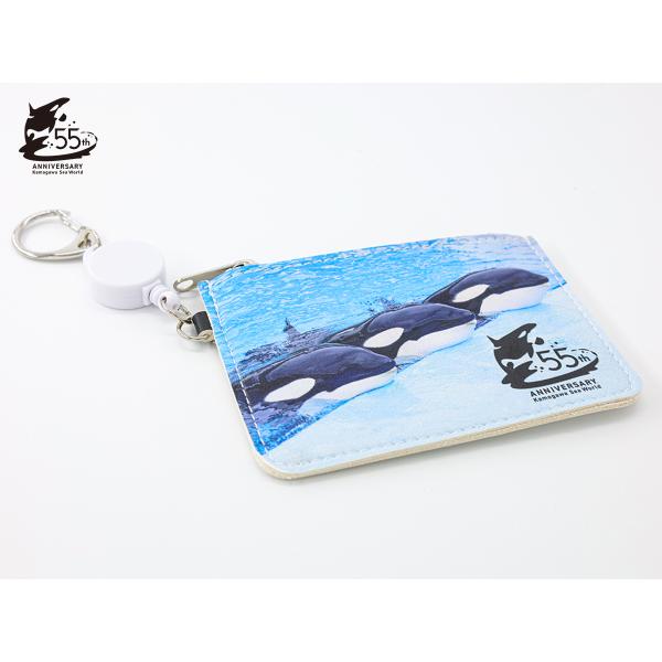 鴨川シーワールドオリジナル 55周年リール付きパスケース : 鴨川シー