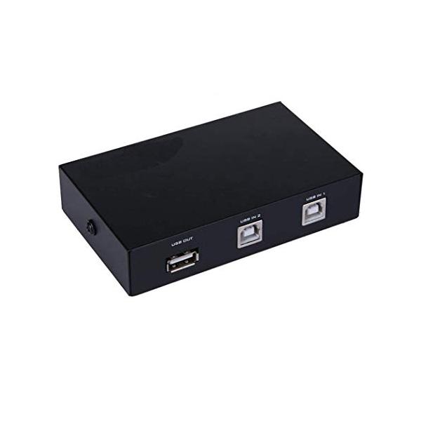 ES-Tune USB切替器 手動切替器 2入力1出力 プリンタなどを共有 分配器 セレクター USB2.0端子