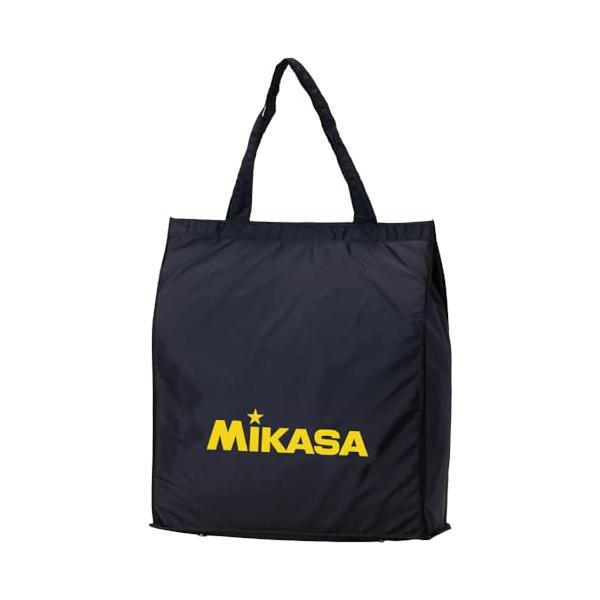 大流行のミカサバッグ 折りたたみ式でいつでも携帯できる MIKASAの文字がラメタイプ折りたたんだ状態のサイズ/約縦15X横10X厚さ2cm本体カラー:ブラック 文字カラー:イエロー台湾製