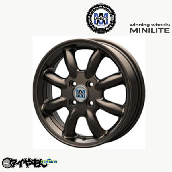 ミニライト 8スポーク 14インチ MINILITE ミニライト 14インチ 4H100 5J +40 4本セット ホイール サン