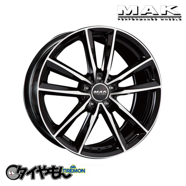 美品 MAK MFF FLOW FORGED DUNLOPスタッドレス18インチ MAK ブレーメン FF 18インチ 5H112 7.5J +42.5 1本 BM
