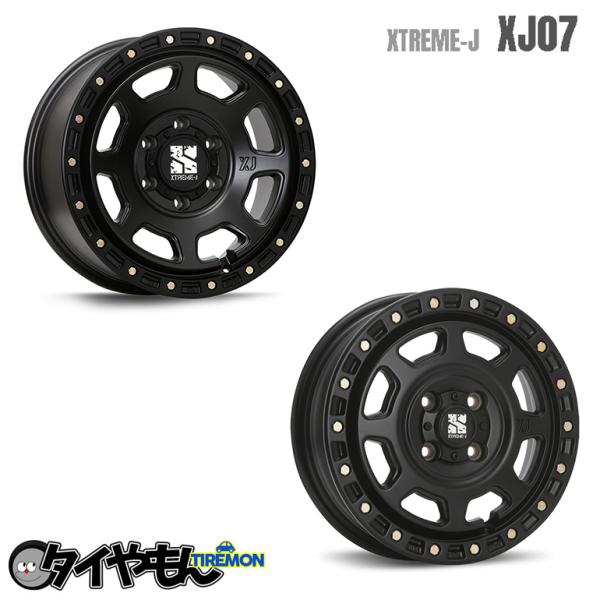 ② XTREME-J XJ04 17インチ サテンブラックホイール MLJ XTREME-J XJ04 17x7.0J 5/127 +35 HGB サテンブラック 新品
