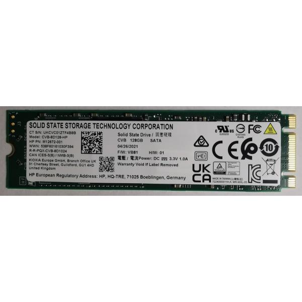SATA 128GB 2280 SSD KIOXIA Kingston HP純正品 M.2 即納 新品PCからの抜き取り品