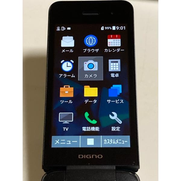 DIGNO �P�[�^�C3 902KC �\�t�g�o���N SIM�t���[ �u���b�N �i4G�ʐM�j LTE NP902KC �������� AS215 ���i�摜5