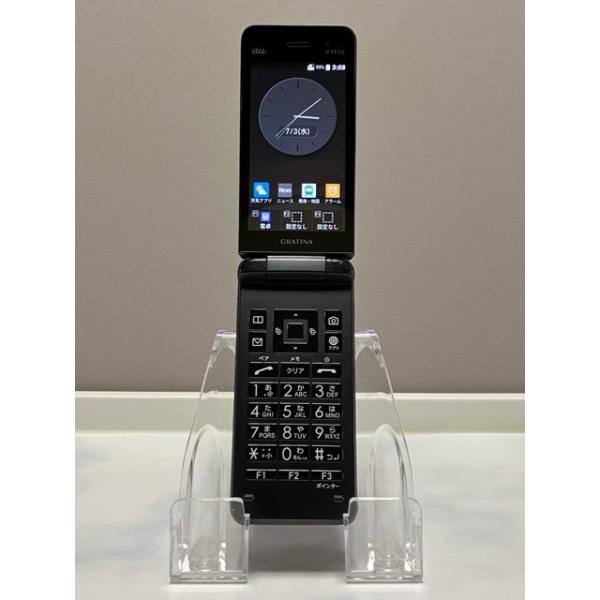 GRATINA �P�[�^�C KYF42 au SIM���b�N�����ρ� �u���b�N LTE  4G �g�ѓd�b ���Z�� �������� �|�X�g���� AS221 ���i�摜2