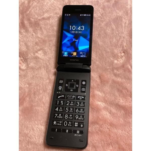 DIGNO �P�[�^�C3 902KC �\�t�g�o���N SIM�t���[ �u���b�N �i4G�ʐM�j LTE NP902KC �������� AS224 ���i�摜