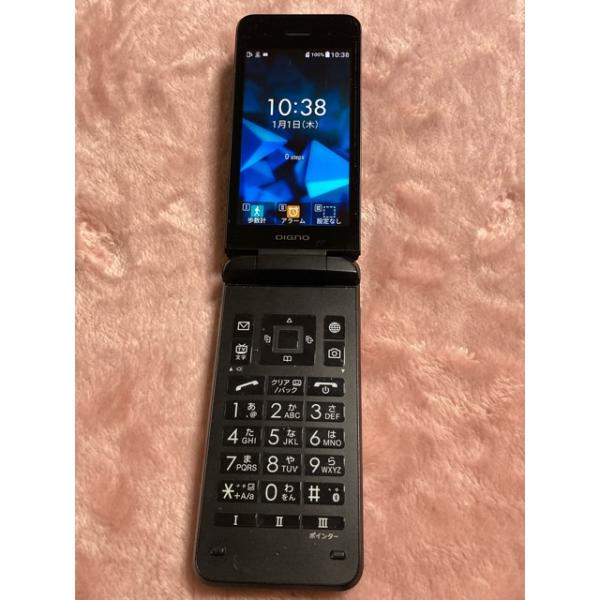 DIGNO �P�[�^�C3 902KC �\�t�g�o���N SIM�t���[ �u���b�N �i4G�ʐM�j LTE NP902KC �������� AS226 ���i�摜