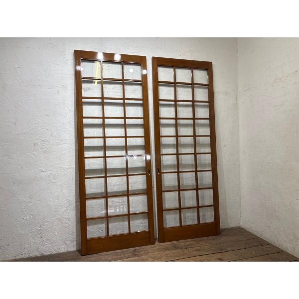 タ荷A1312◇(2)【H212,5cm×W78cm】×2枚◇特大◇格子デザインの大きい木