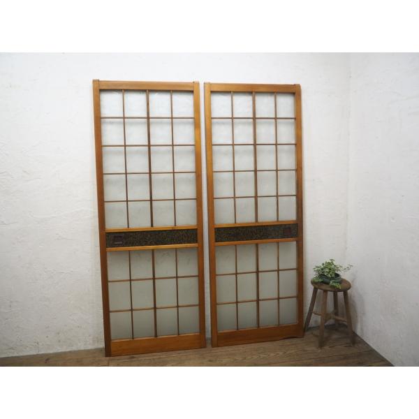 2024新商品 タB0869◇(2)【H180cm×W67,5cm】×2枚◇昭和レトロな味わいの 建具