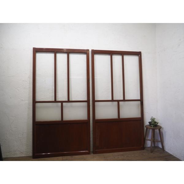 タH0762◇(2)【H176cm×W92cm】×2枚◇アンティーク◇味わいのある古い