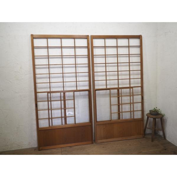 【メール便無料】 タL0187◇【H177cm×W88,5cm】×2枚◇希少な横にスライドする 建具