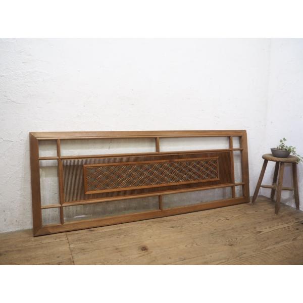 タL0327◇(2)【H62cm×W169cm】◇片面ガラス入り◇素敵な組子細工の