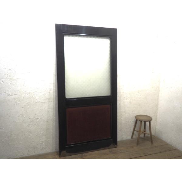 タT0364◇(4)【H177cm×W90cm】◇チェッカーガラスのレトロな古い木製