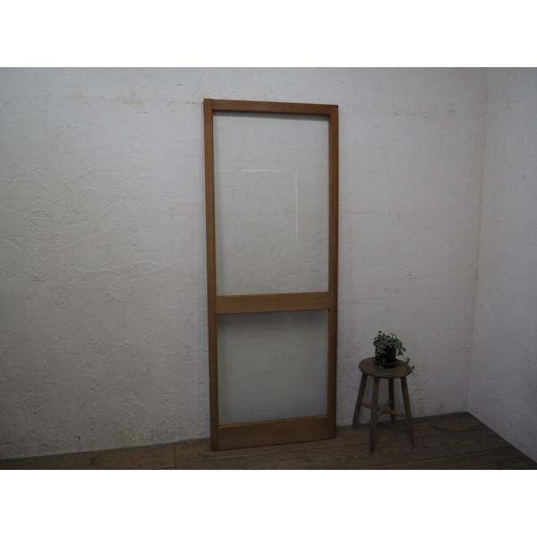 タU629◇【H176,5cm×W68cm】◇レトロな味わいの古い木製ガラス戸◇建具