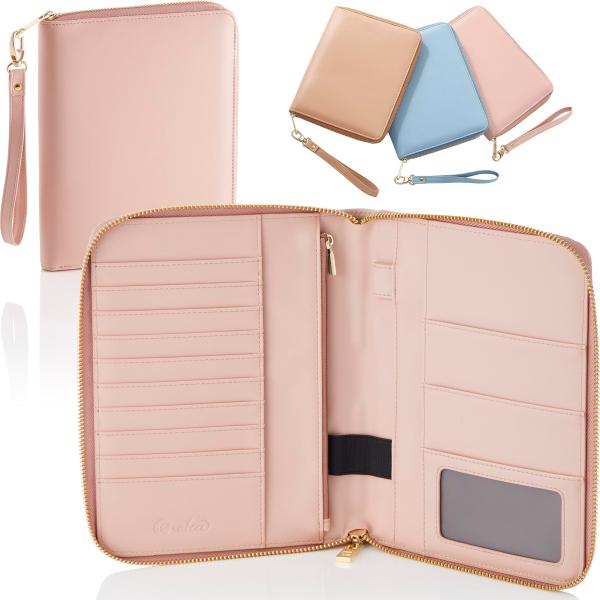 【商品概要】● 母子手帳ケース 【スリムなのに 大容量 】 母子手帳 (Mサイズまで対応)、 おくすり手帳 が入るポケットの他、フリーポケット3個、ファスナー付きポケット、10枚分のカードポケット付き。カードの頭が出るので、 診察券 、 保...