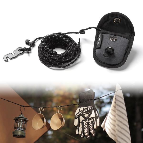 【商品概要】【商品サイズと適応性】このポータブル洗濯ロープは、長さ300cm、太さ2.5mmの設計で、様々なシーンに合わせて調整可能です。軽量で持ち運びやすく、旅行やキャンプでの衣類やタオルの乾燥に最適です。幅広い使用シーンに対応できるため...