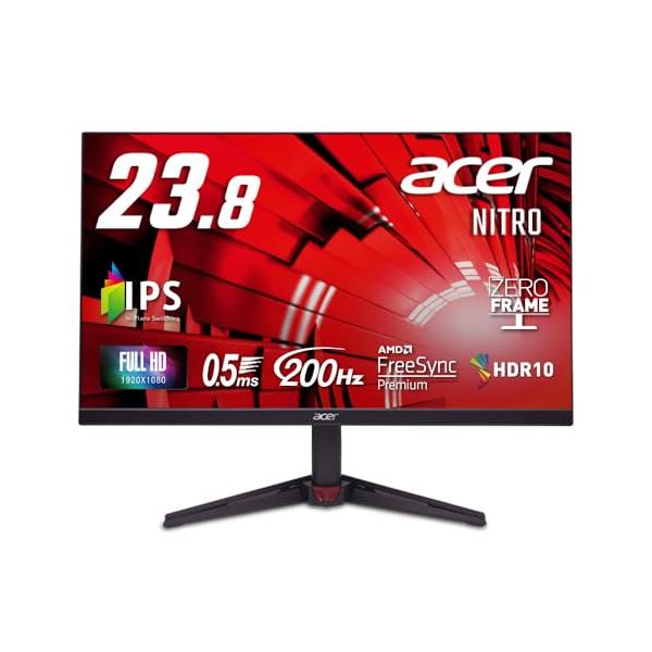 Acer ゲーミングモニター 23.8インチ IPS フルHD 非光沢 200Hz 0.5ms