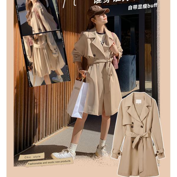 03T572☆ TO BE CHIC 薄手 スプリングコート 腰紐付き 春秋 M 03T572☆ TO BE CHIC 薄手 スプリングコート 腰紐付き 春秋 M