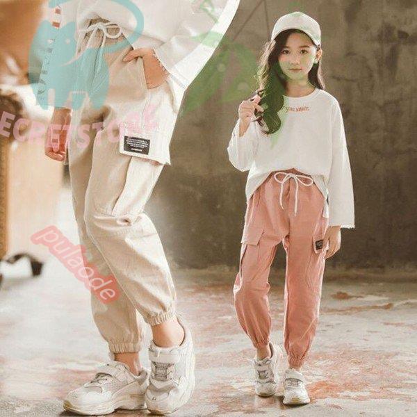 パンツ 男の子 女の子 ボトムス 長ズボン 全3色 110-170cm 子供服 韓国  