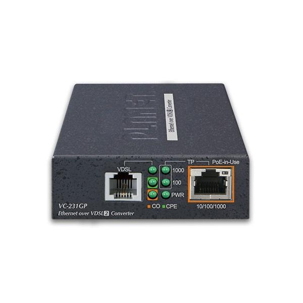 VDSL 2 電話線でLAN 高速190Mbps POEインジェクター内臓 VC-231GP