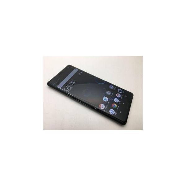 スマホ Xperia XZ3 SOV39 美品 au ブラック SIMフリーSIMロック解除済