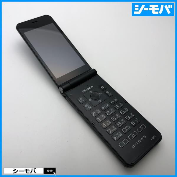 ガラケー arrows ケータイ F-03L SIMフリーSIMロック解除済 ブラック