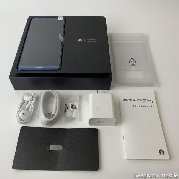 超美品 SIMロック解除済み SIMフリー ソフトバンク HUAWEI Mate 10 Pro