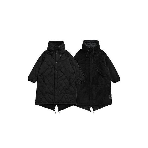TAION（タイオン） 体温 リバーシブル ダウン×ボア モッズジャケット