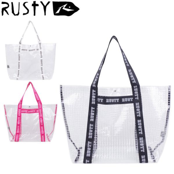RUSTY（ラスティ） クリアバッグ トート レディース ビニールバッグ