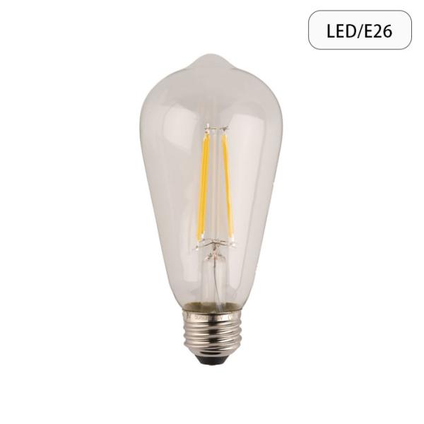 LED 電球 E26 エジソン エジソン球 おしゃれ LED電球 9W 電球のみ エジソン電球 照明 クリア レトロ アンティーク フィラメント エ