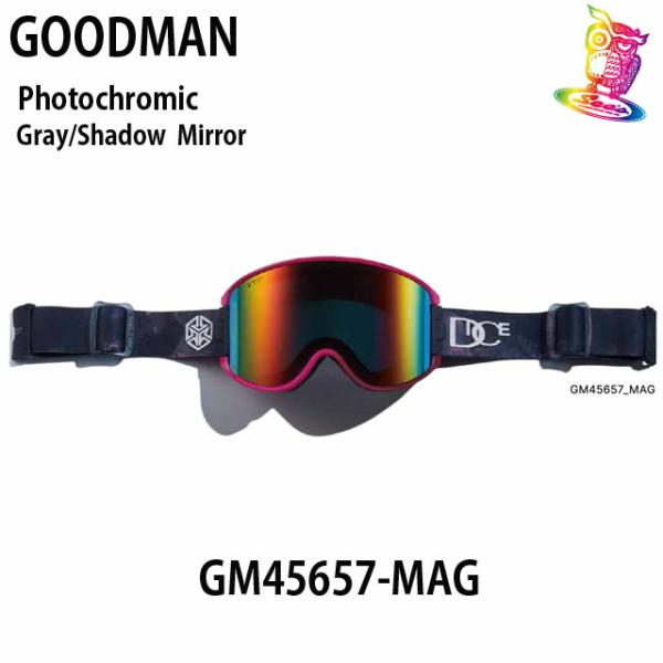 DICEゴーグル24/25ShowDownモデルM.BLKカラー新品未使用 24-25モデル☆DICE【ダイス】ゴーグル【ASIAN-FIT】モデル：GOODMAN